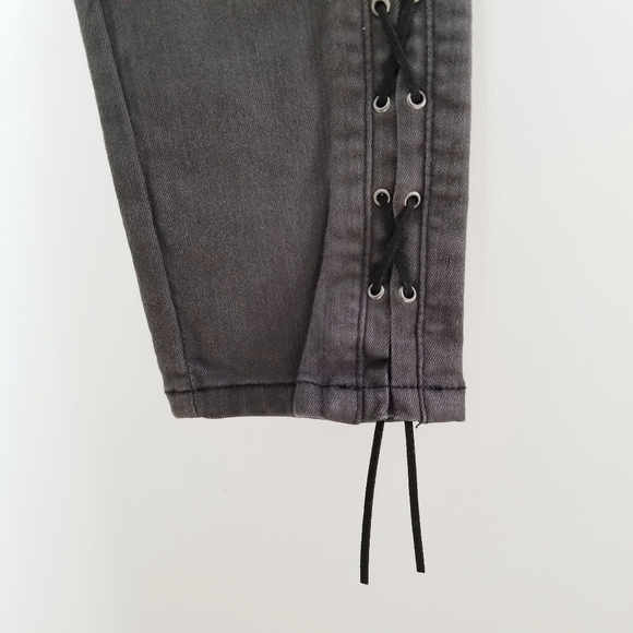 Blank NYC full lace up side skinny jeans gray - Picture 4 of 8